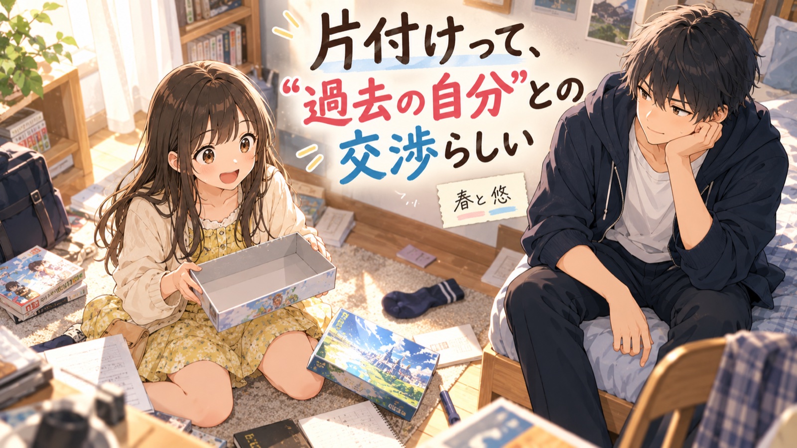 春と悠｜片付けって、“過去の自分”との交渉らしいの表紙