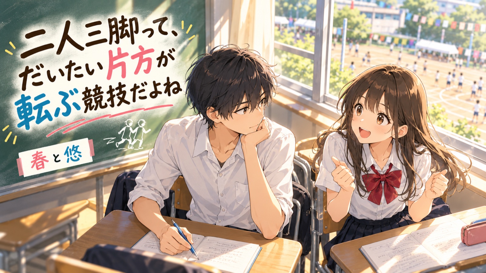 春と悠｜二人三脚って、だいたい片方が転ぶ競技だよねの表紙