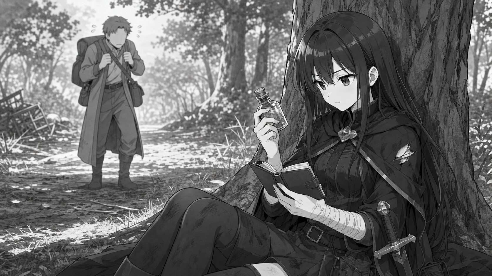 回復薬の使いどきを考える女勇者フェルミノ